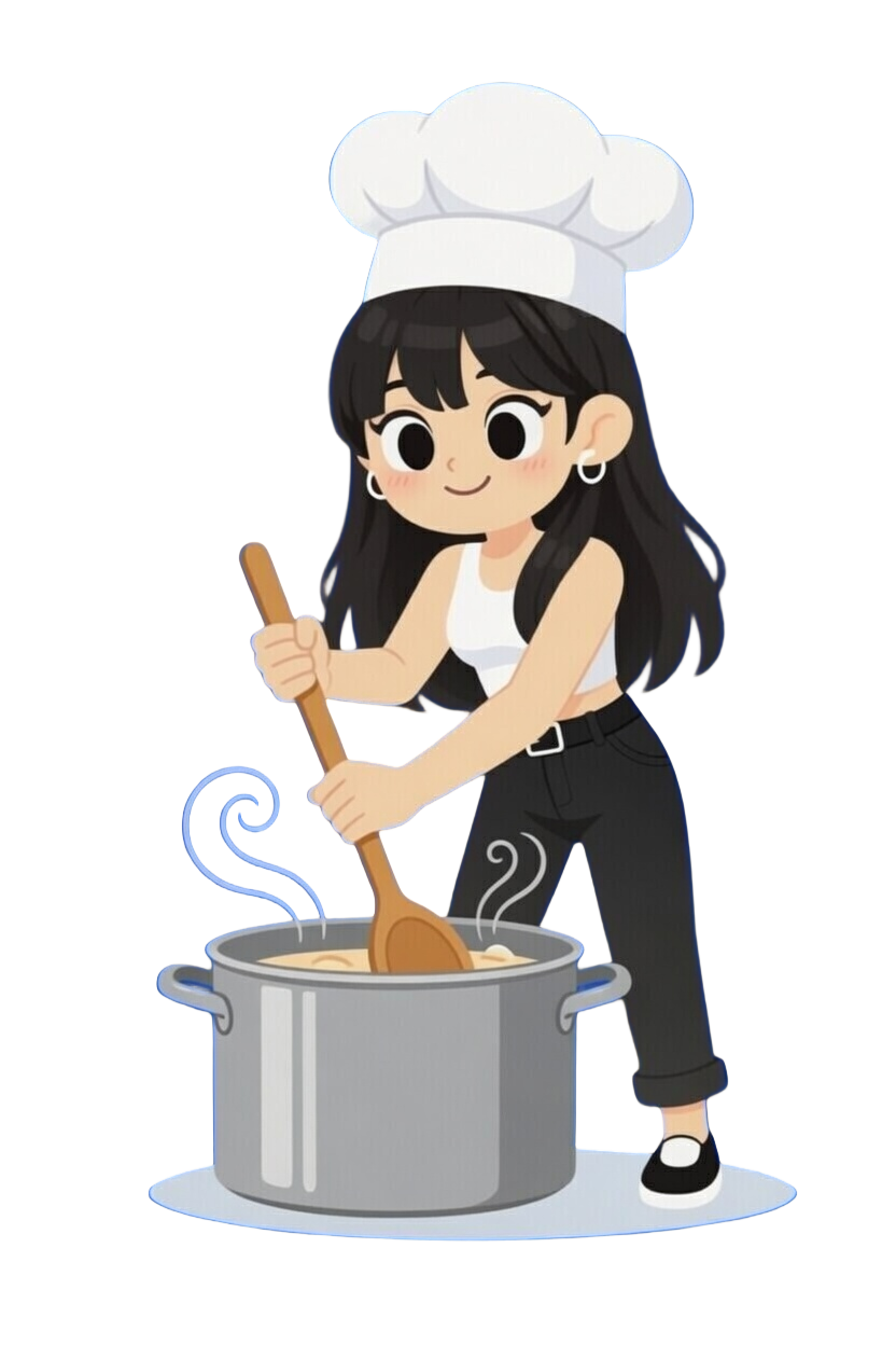 Jackie stirring